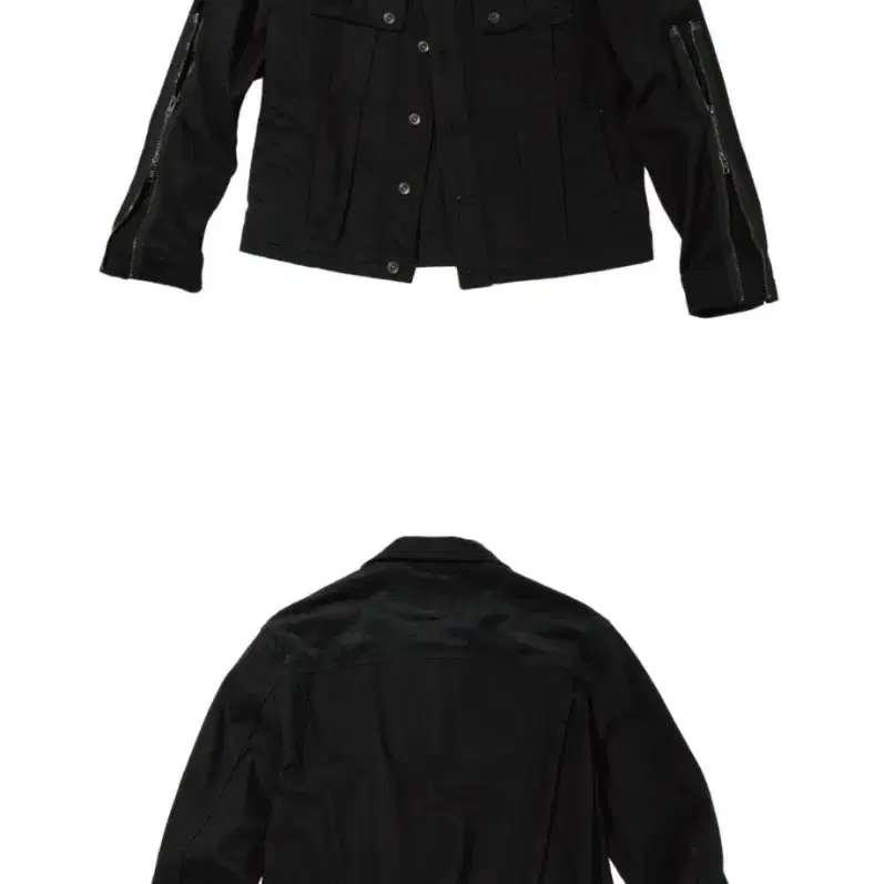 ETCE ZIPPER TRUCKER JACKET (BLACK) L