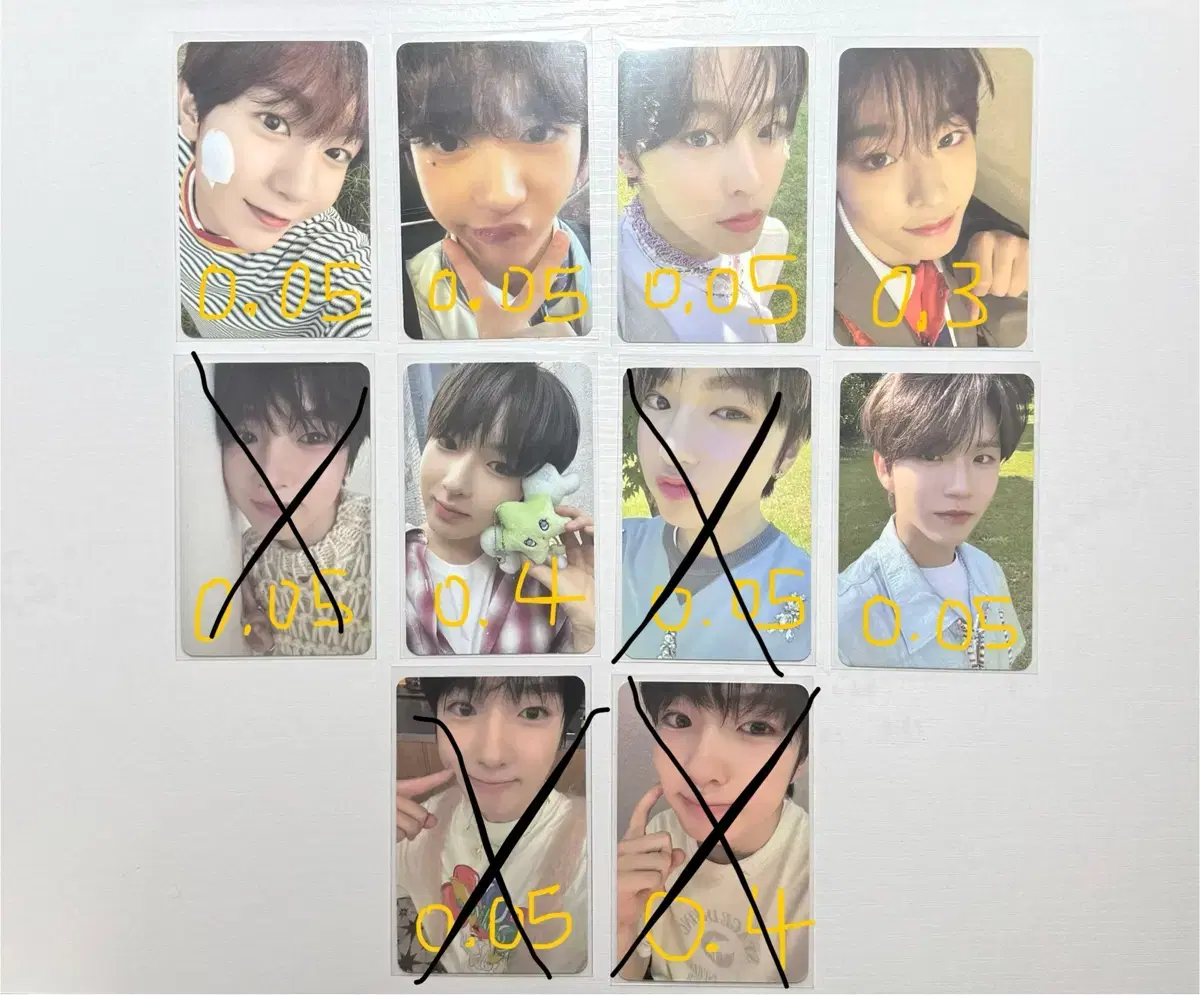 NCT WISH SAKUYA Ryo riku JAEHEE Photocard