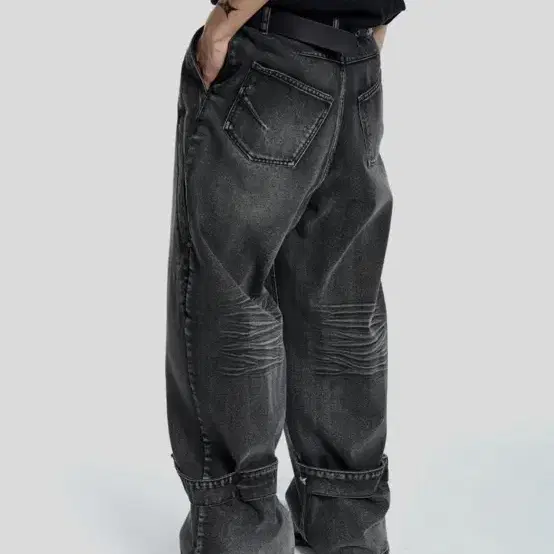 본바트 bold incision wide jeans