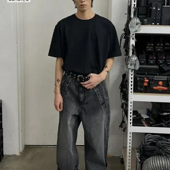 본바트 bold incision wide jeans