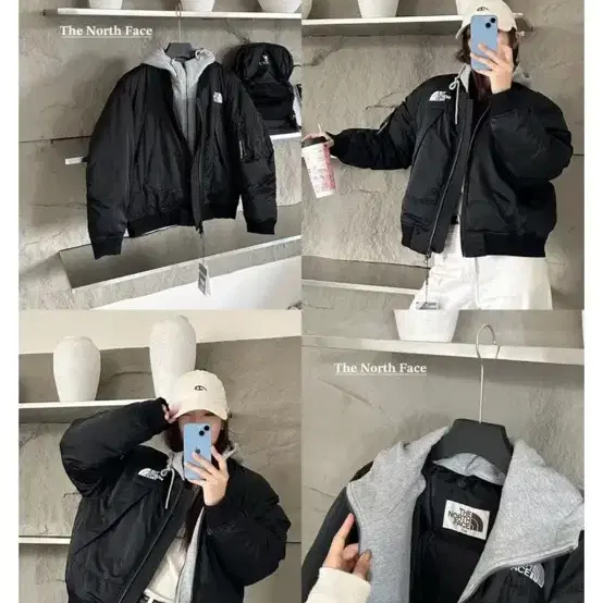 노스페이스 블랙 north face 패딩 다운 봄버 NJ1DP64L