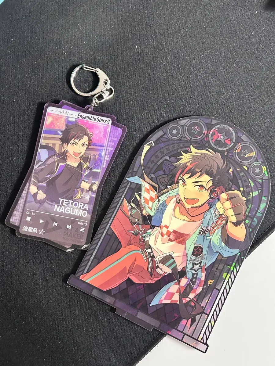 Angstar Nagumo Tetora Stained Glass Double-sided acrylic keyring sell WTS