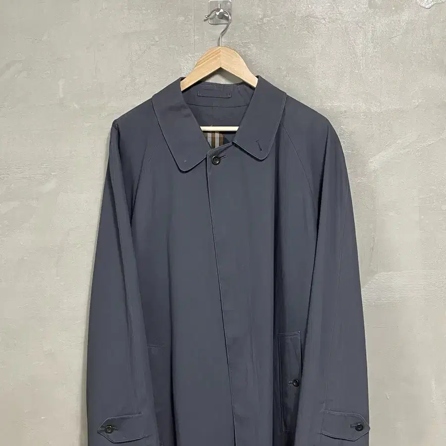 버버리Burberry navy trench coat