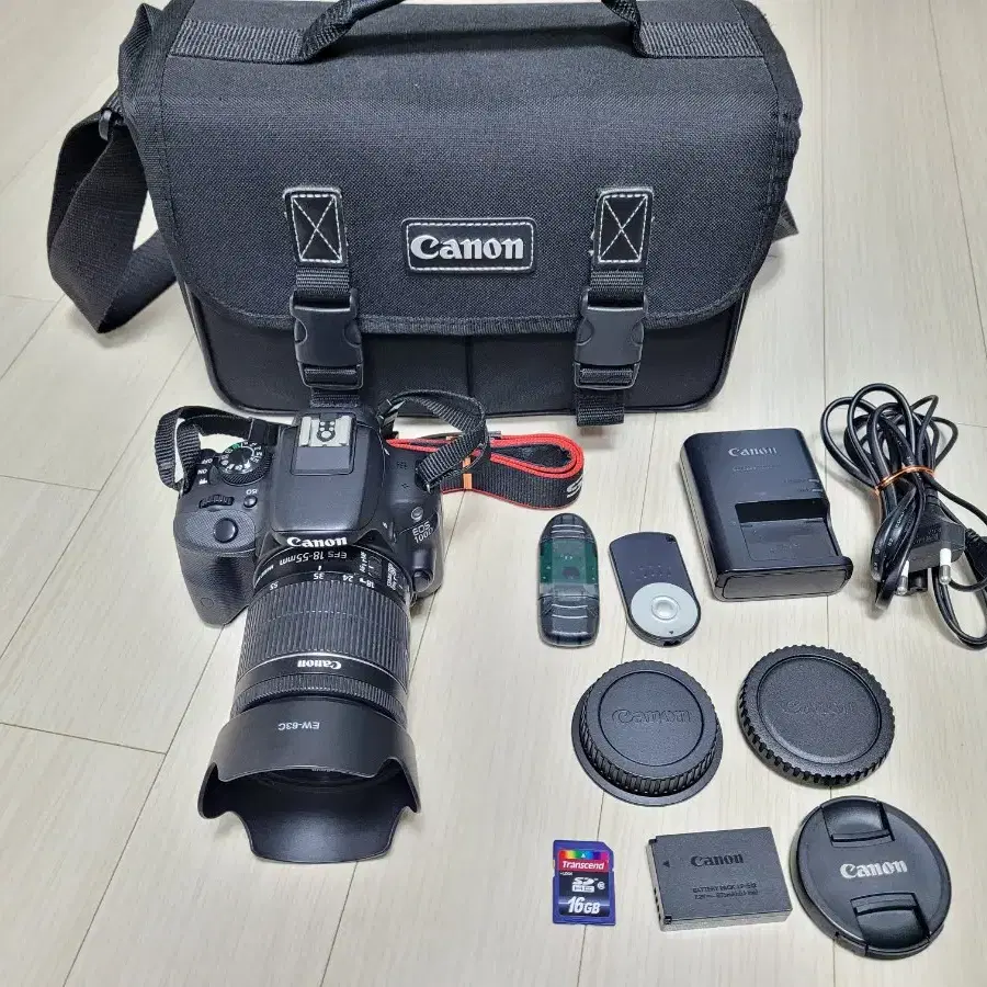 캐논 DSLR 카메라 EOS 100D 와 18-55 STM 렌즈 세트