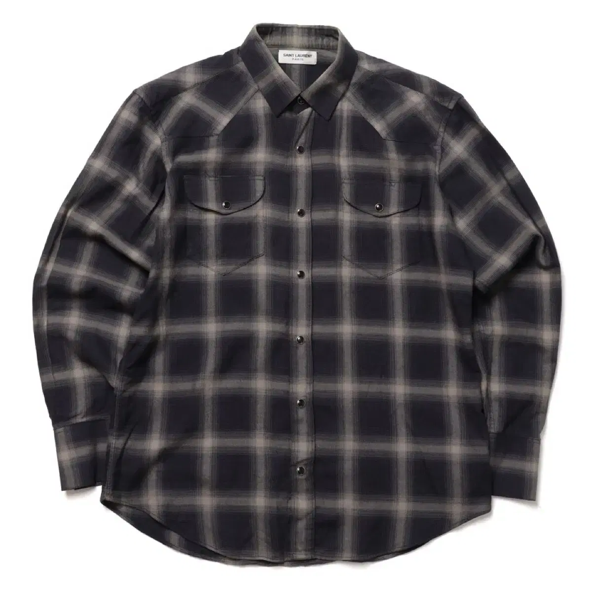 Saint Laurent Check Flannel Shirt