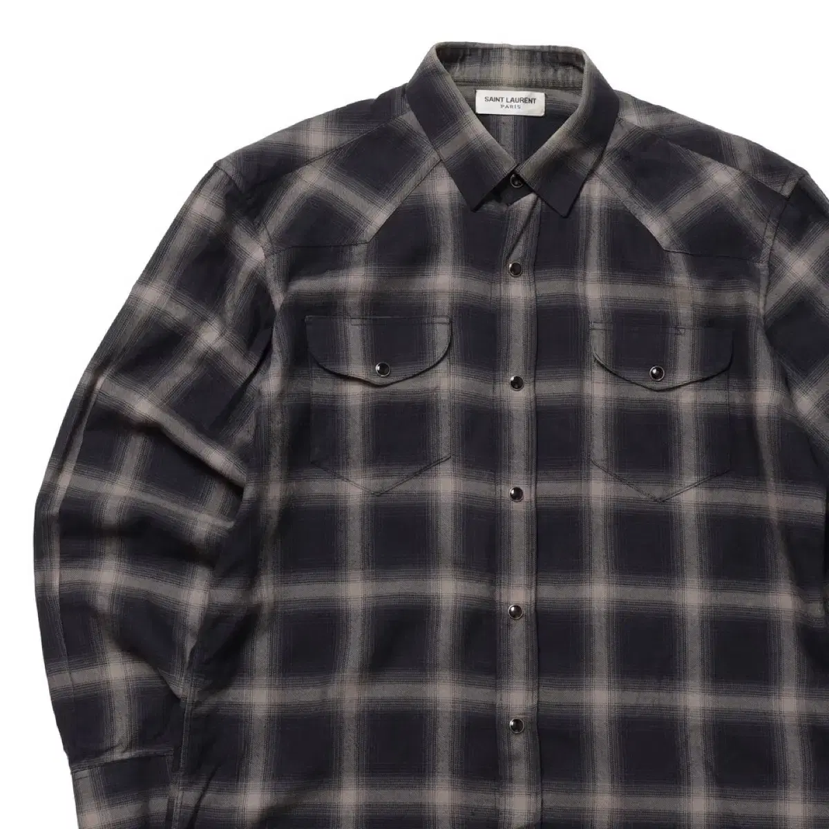 Saint Laurent Check Flannel Shirt