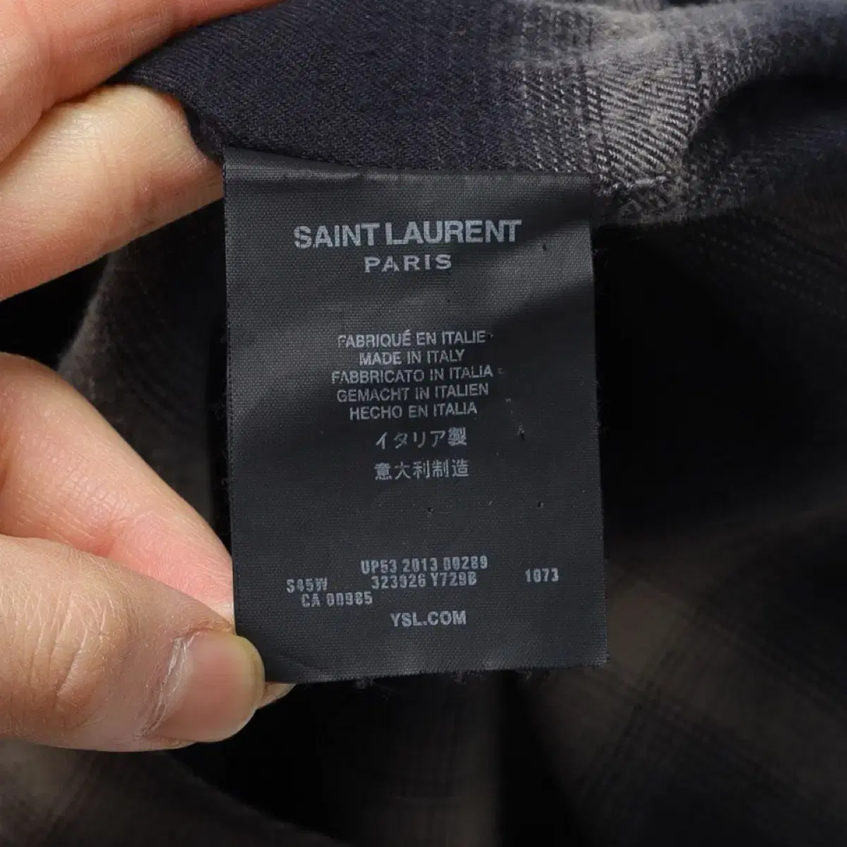 Saint Laurent Check Flannel Shirt