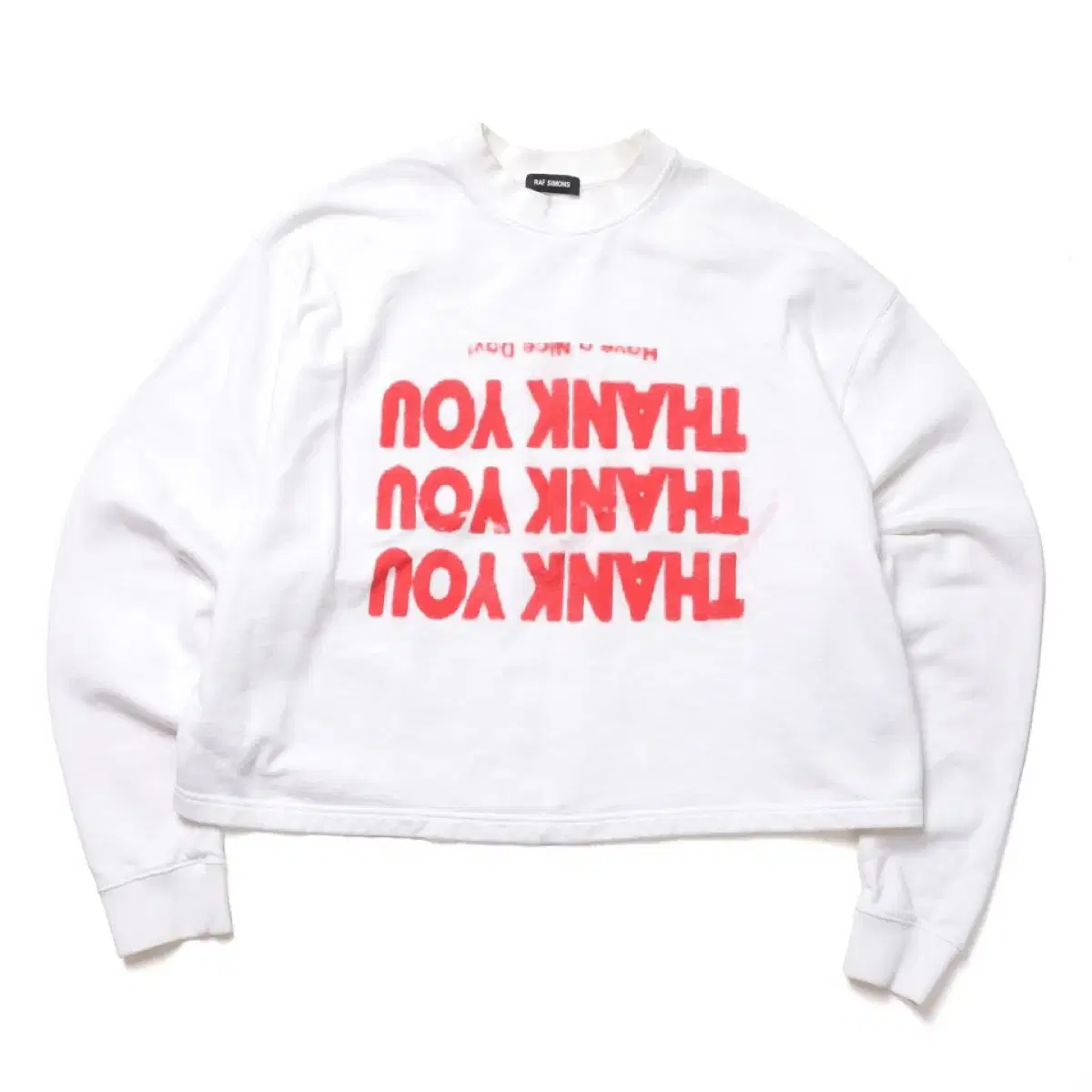 RAF SIMONS Thank You Sweatshirt