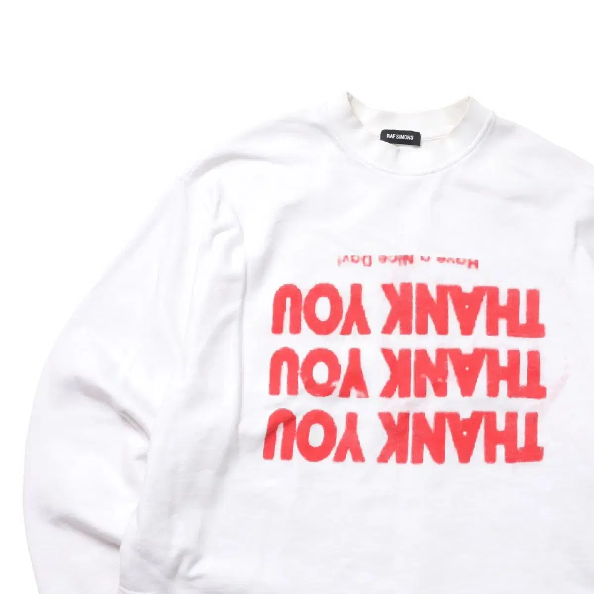 RAF SIMONS Thank You Sweatshirt