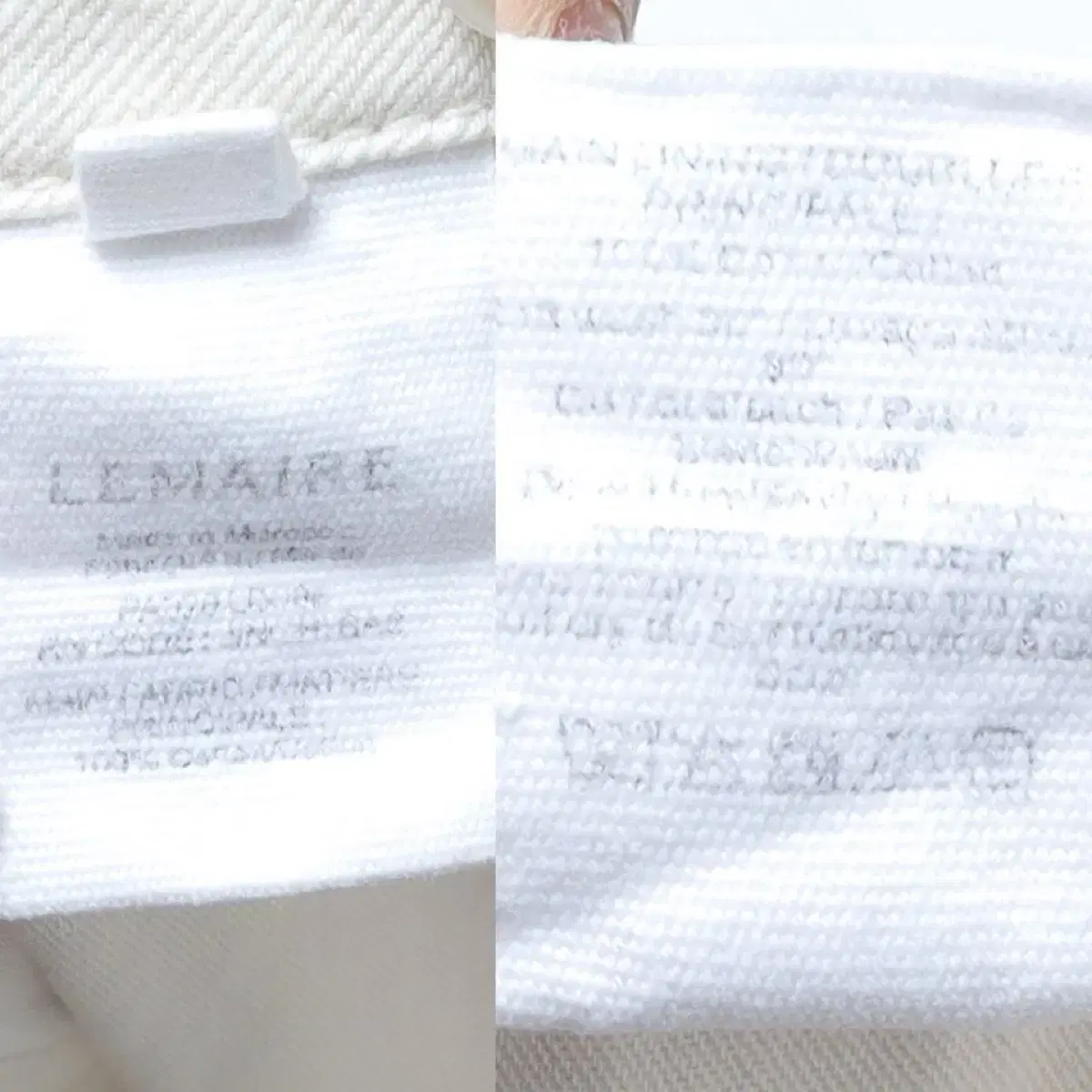 LEMAIRE Twisted White Denim Pants