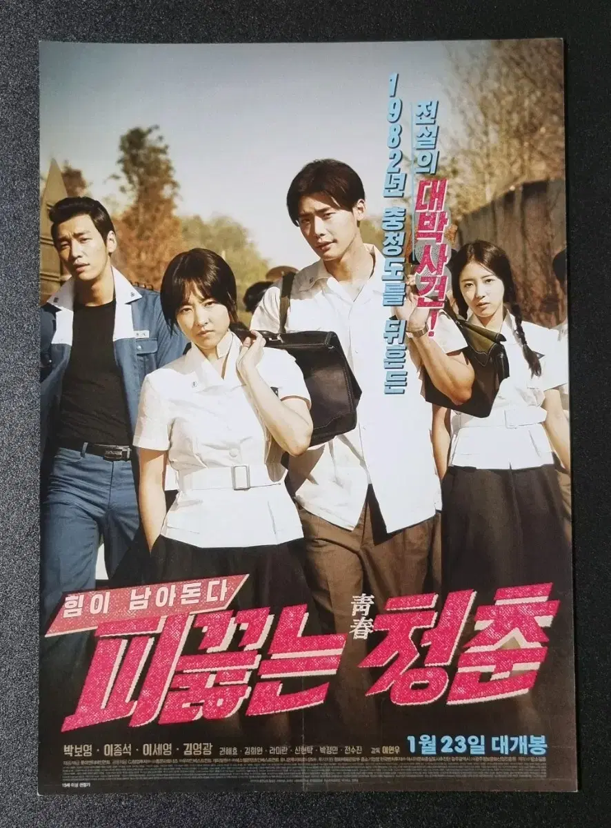 [영화팜플렛] 피끓는청춘 (2014) 박보영 이세영 이종석 영화전단지