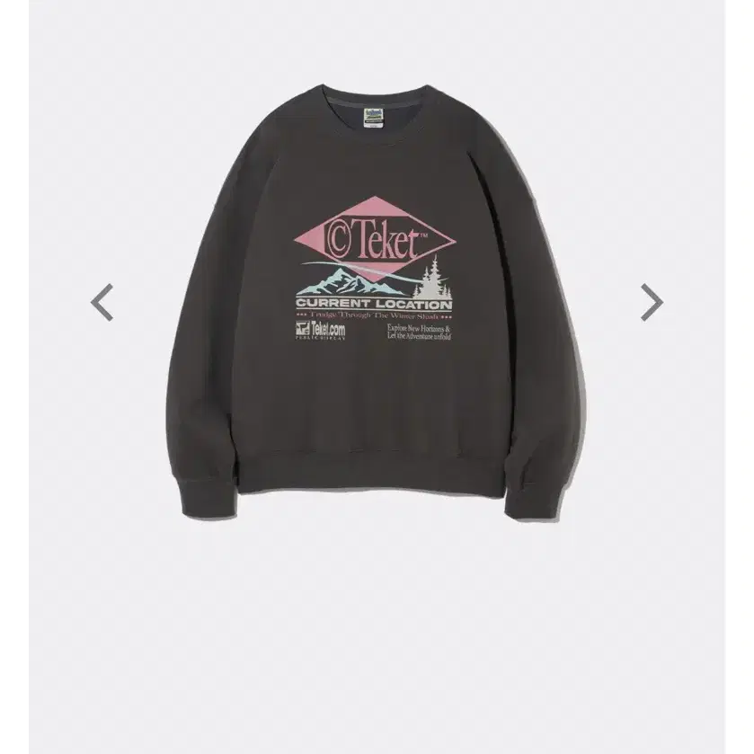 테켓 TEKET RESORT SWEATSHIRT-CHARCOAL 맨투맨