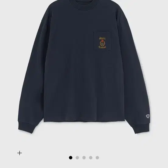 헤리티지플로스 CREST 10S POCKET MOC-NECK / NAVY