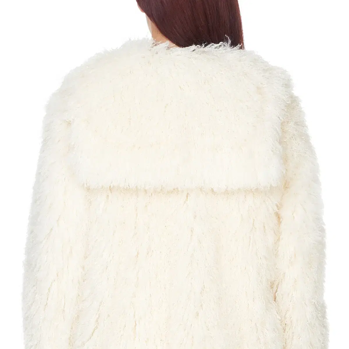 기준 kijun FLUFFY FUR JACKET 퍼 자켓  (CREAM)