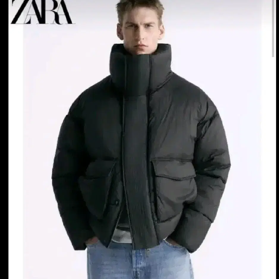 ZARA 자라 포켓 패딩 XL사이즈 판매