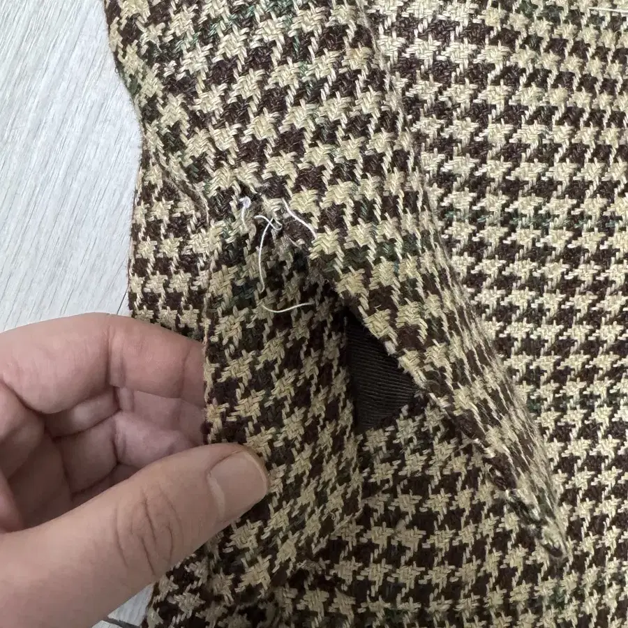 21ss Drake's Houndstooth jacket 40Size