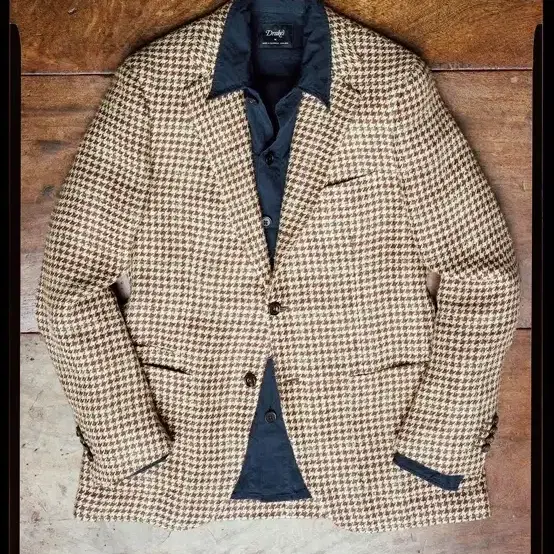 21ss Drake's Houndstooth jacket 40Size