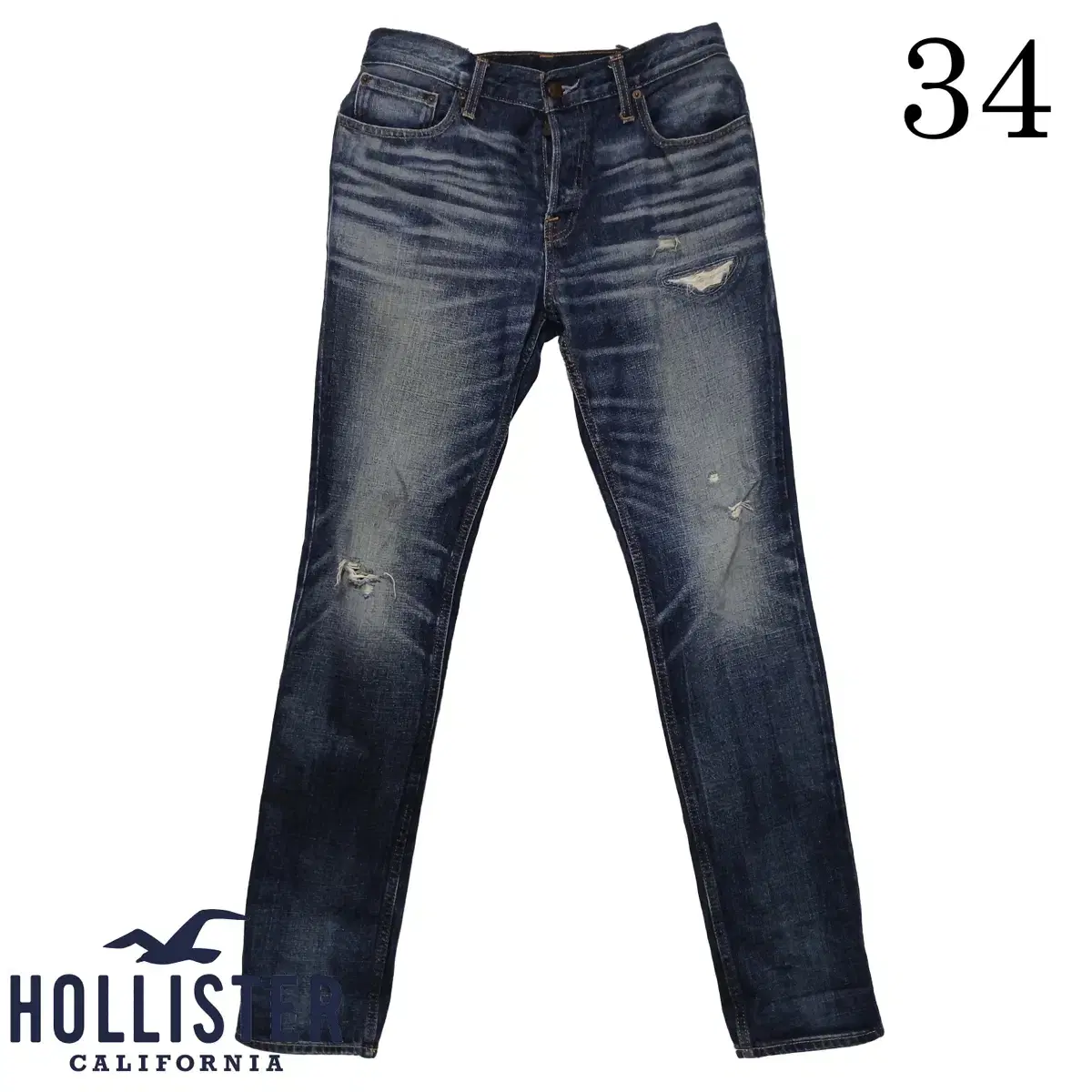 홀리스터 빈티지 워싱 데님 팬츠(34) | hollister denim