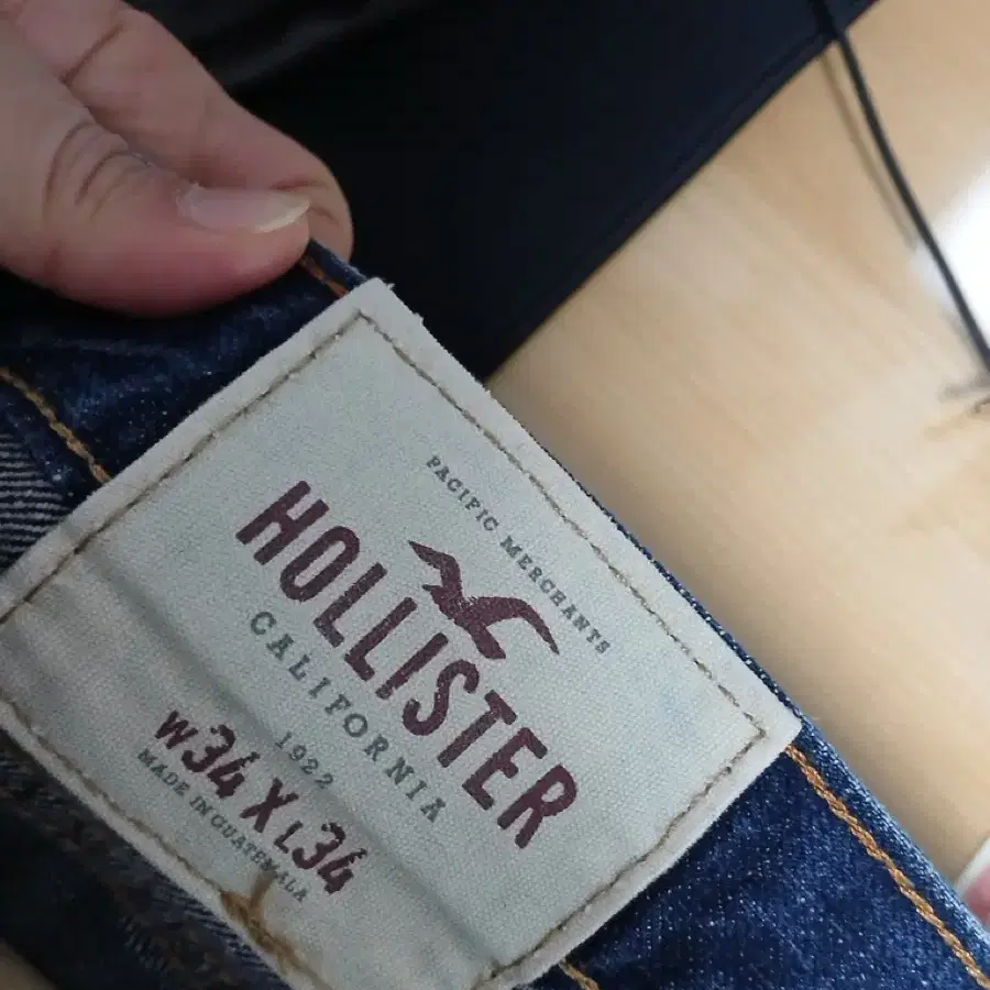 홀리스터 빈티지 워싱 데님 팬츠(34) | hollister denim