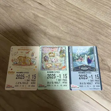 리조라프리 티켓 더피 디즈니리조트 라인 3매 세트