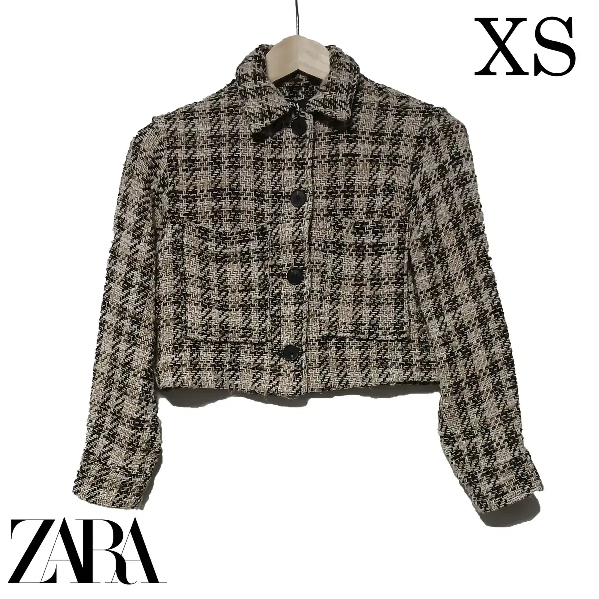 자라 체크 숏자켓(XS사이즈) | Zara Short Jacket