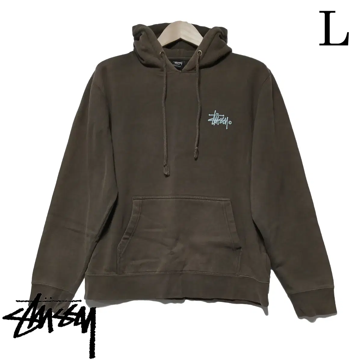 스투시 후디 브라운(L사이즈) | Stussy Hoodie