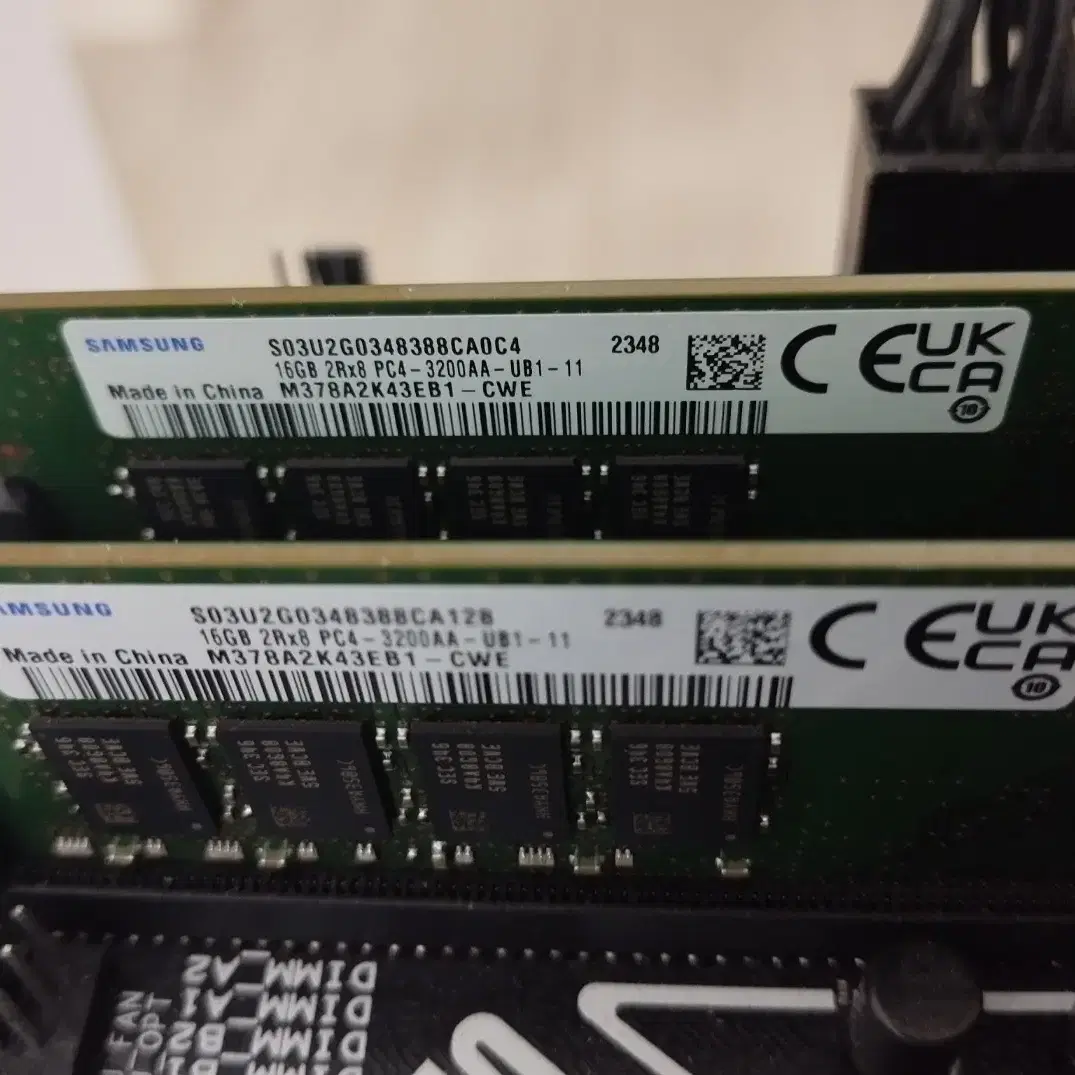 삼성 RAM DDR4-3200 16GB 2개