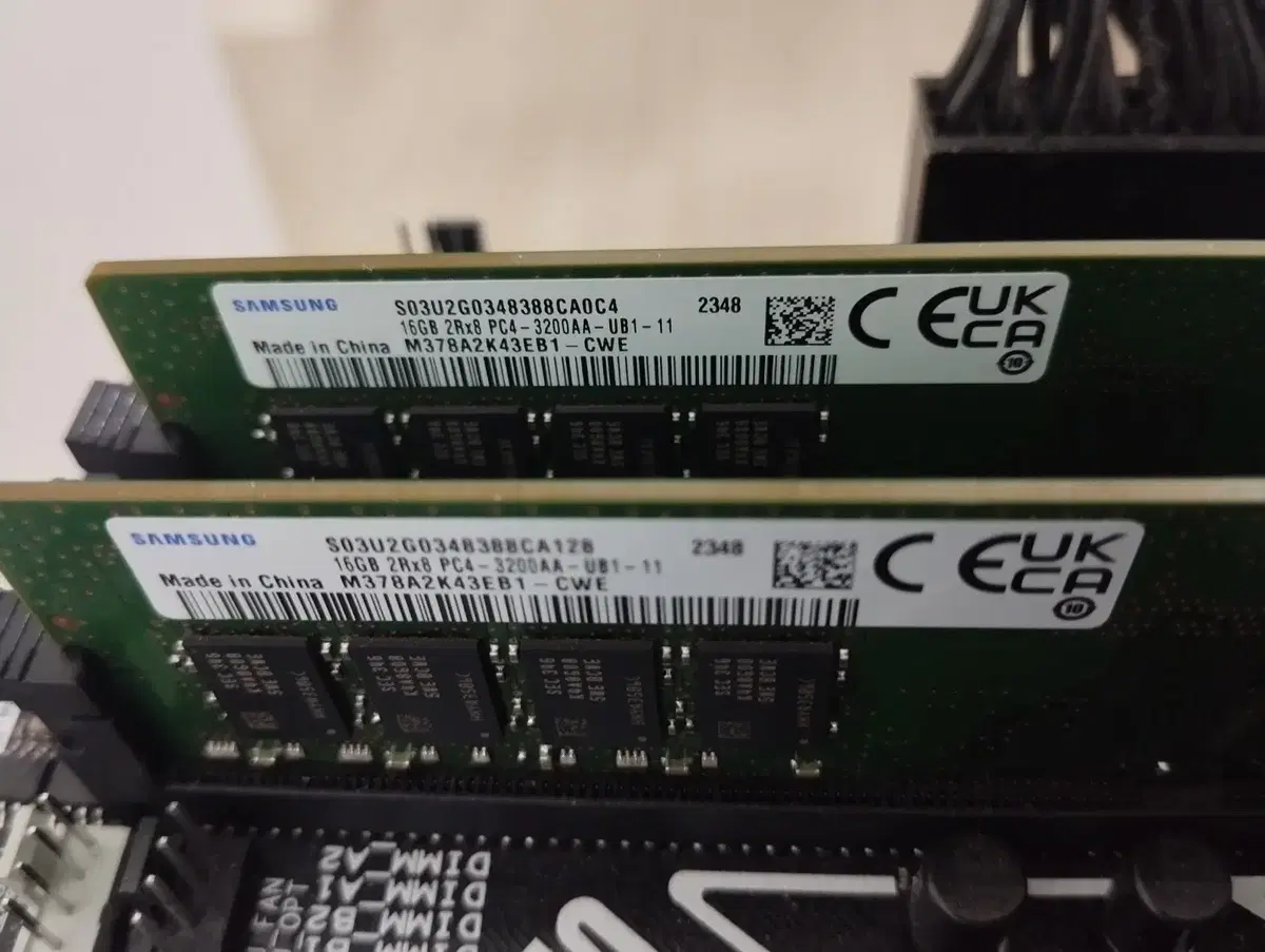 삼성 RAM DDR4-3200 16GB 2개