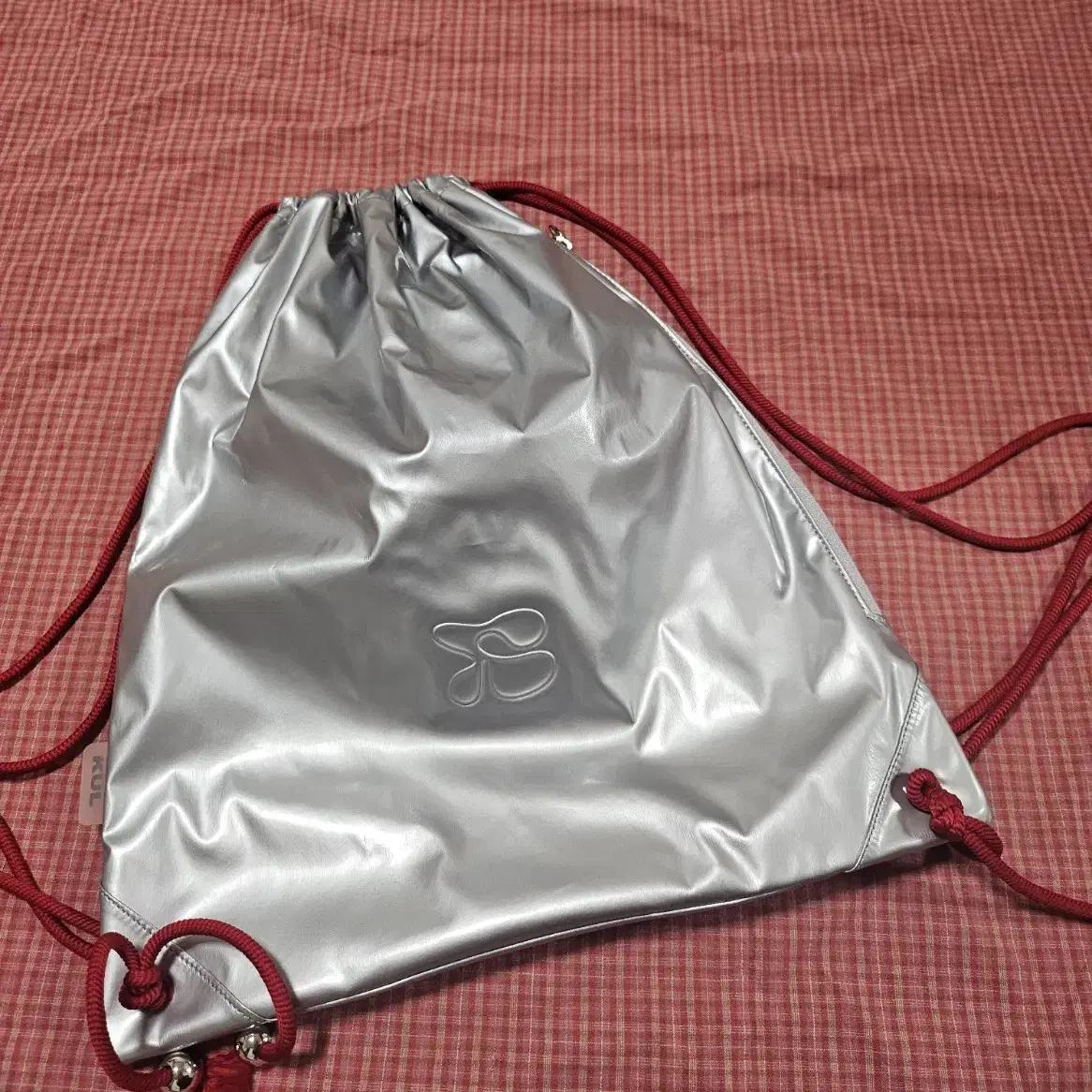 KUL embossed string bag [Silver]