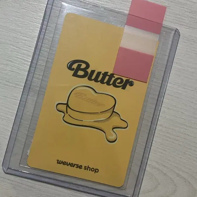 BTS butter weverse shop 특전 태형 포카