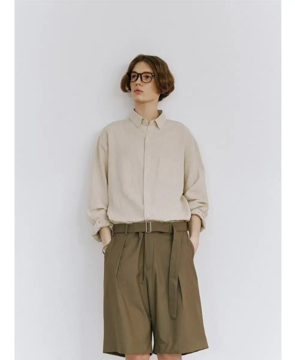 (L) Sua Re Tencel Linen Shirt