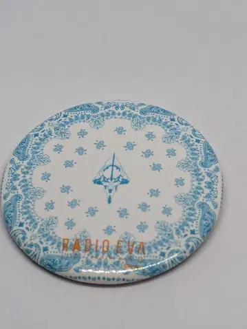 에반게리온 RADIO-EVA 캔뱃지 창간호 기종 요네야마 마이 그림