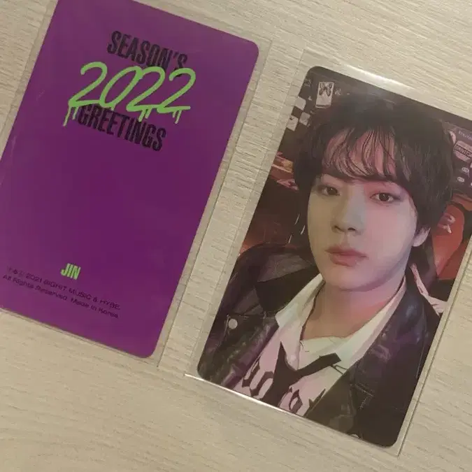 BTS 2022 시즌 그리팅 석진 포카