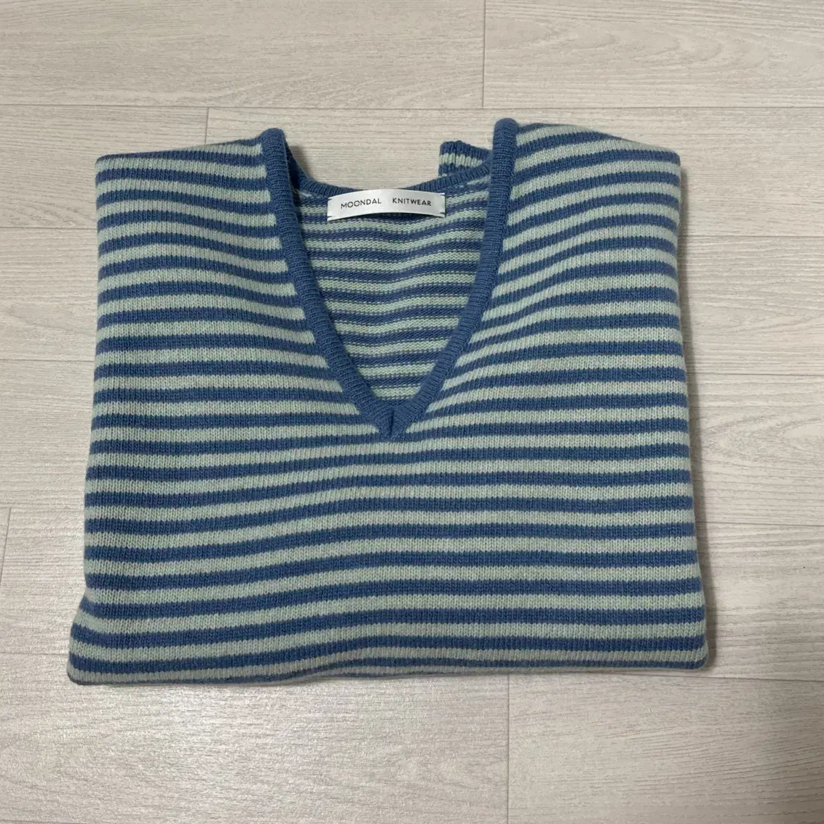 문달 risca knit fade blue 페이드블루 s