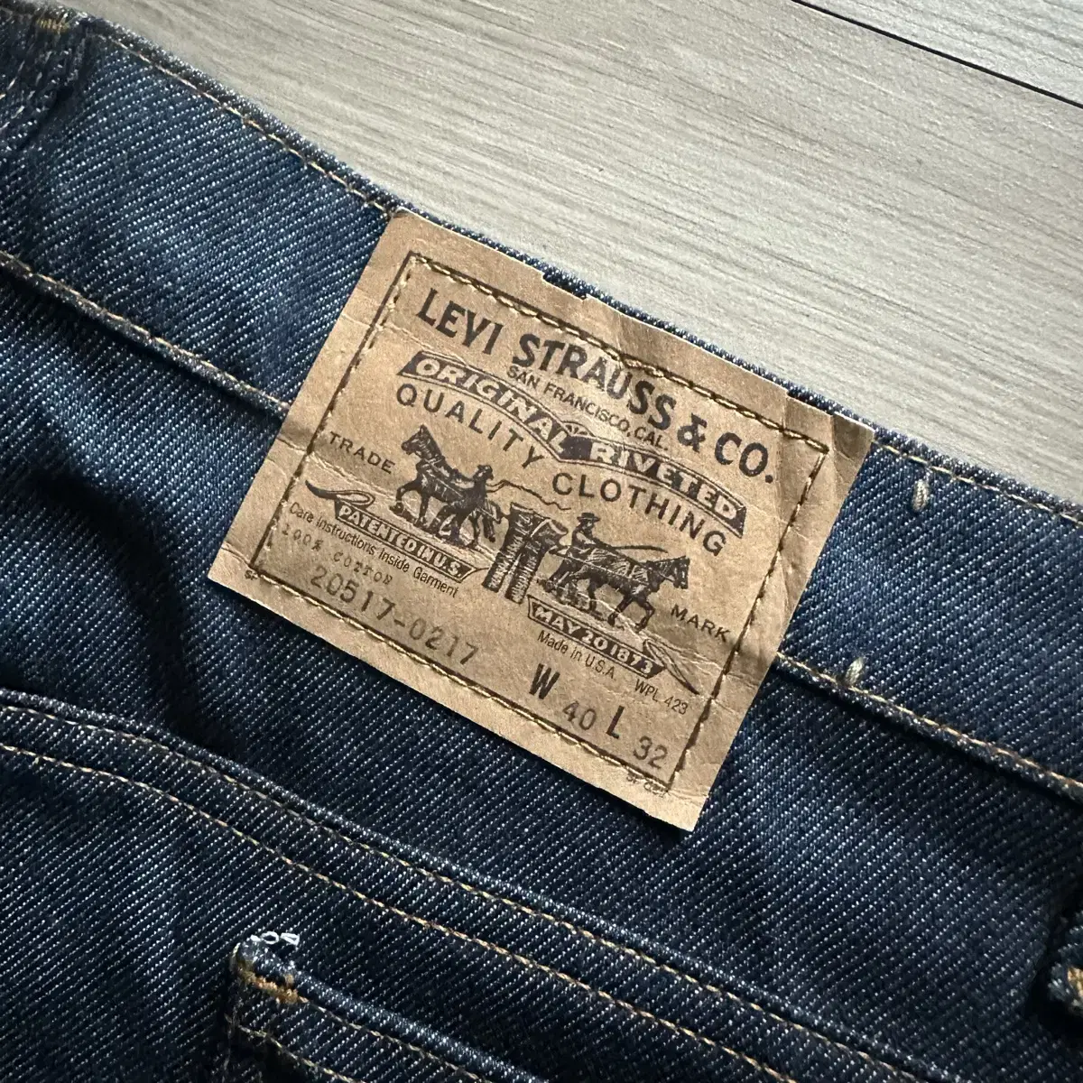 데드스탁 80s USA LEVIS 517 오렌지탭 부츠컷 데님 팬츠