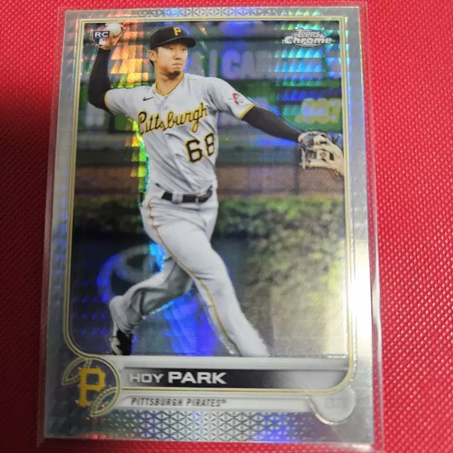 박효준 Topps Chrome 프리즘 리플렉터 루키 카드