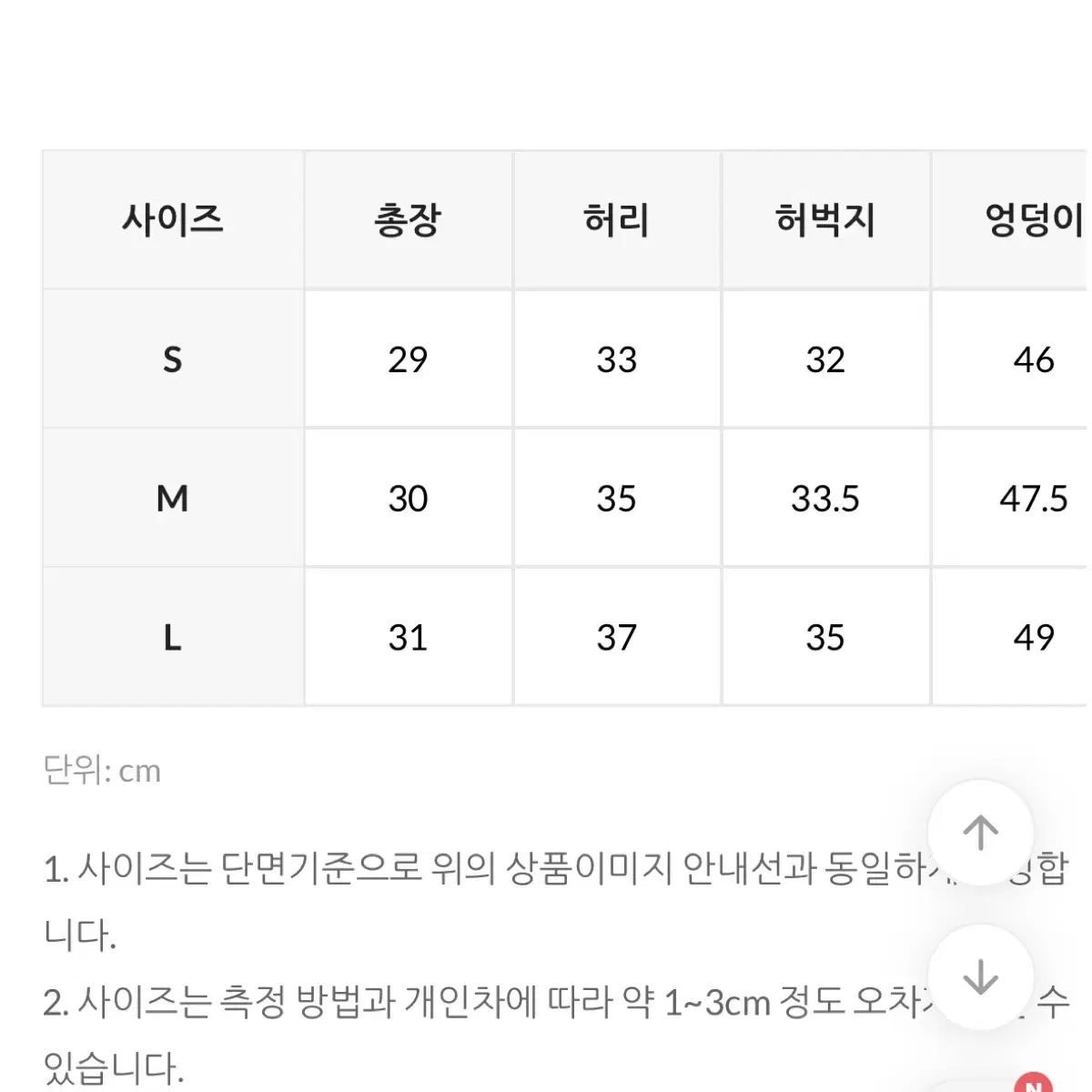 (새상품) 에드모어 시드니 컷팅 숏 데님 반바지 s사이즈