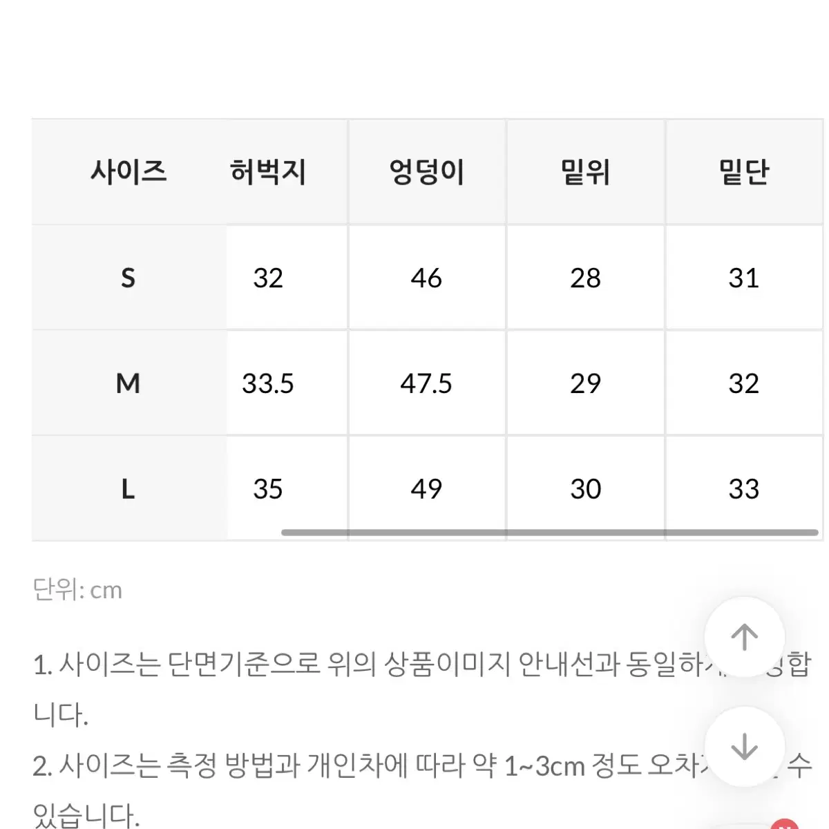 (새상품) 에드모어 시드니 컷팅 숏 데님 반바지 s사이즈