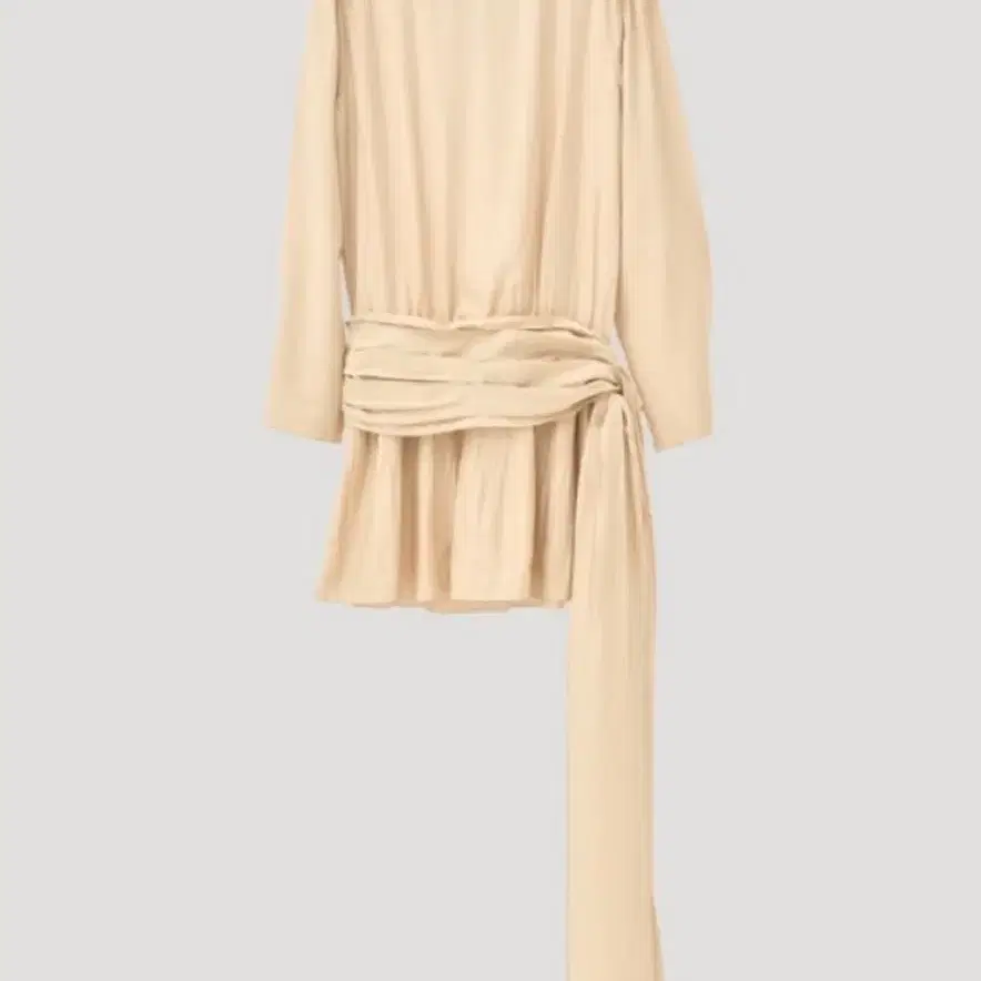 naviverse 나비버스 Draped mini Dress_Beige