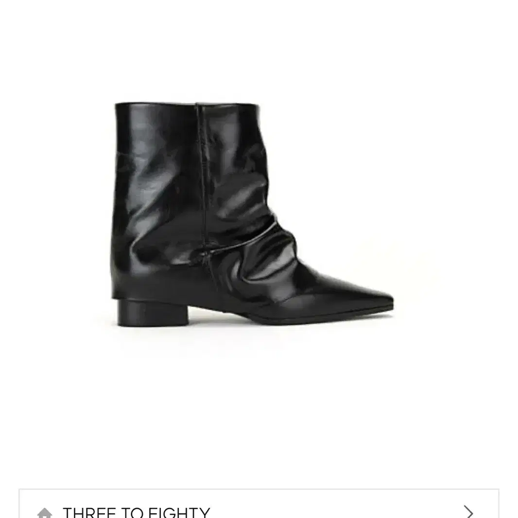 쓰리투에이티 pointed wrinkle leather boots