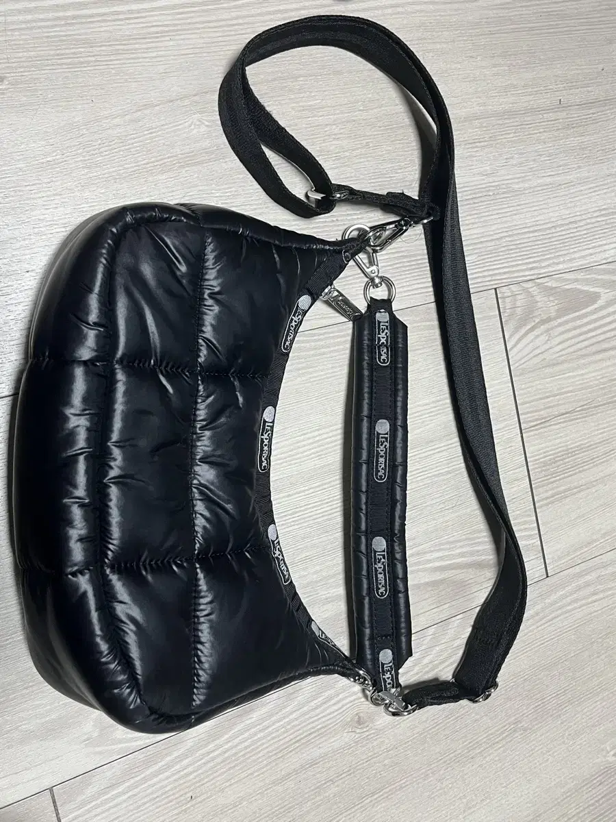 르스포츠삭 LESPORTSAC 블랙 나일론 토트백 미니백사이즈