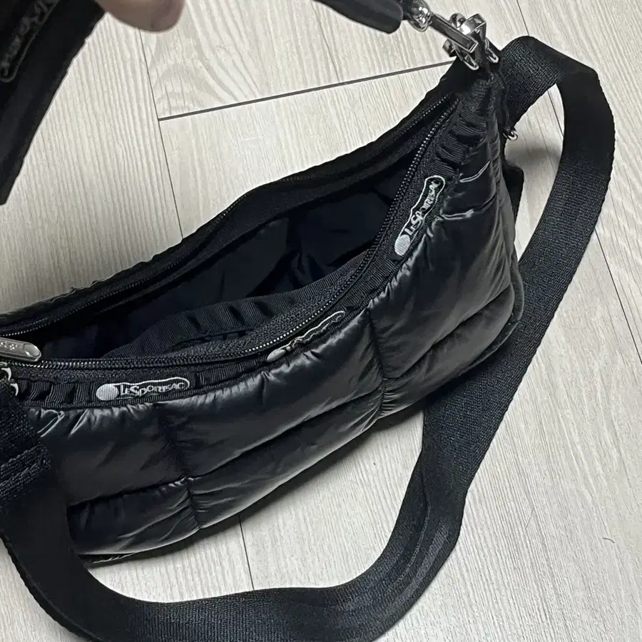 르스포츠삭 LESPORTSAC 블랙 나일론 토트백 미니백사이즈