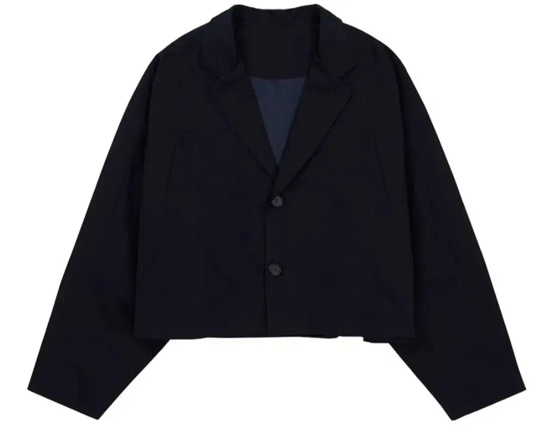 Batwing Cotton Short Jacket [NAVY]