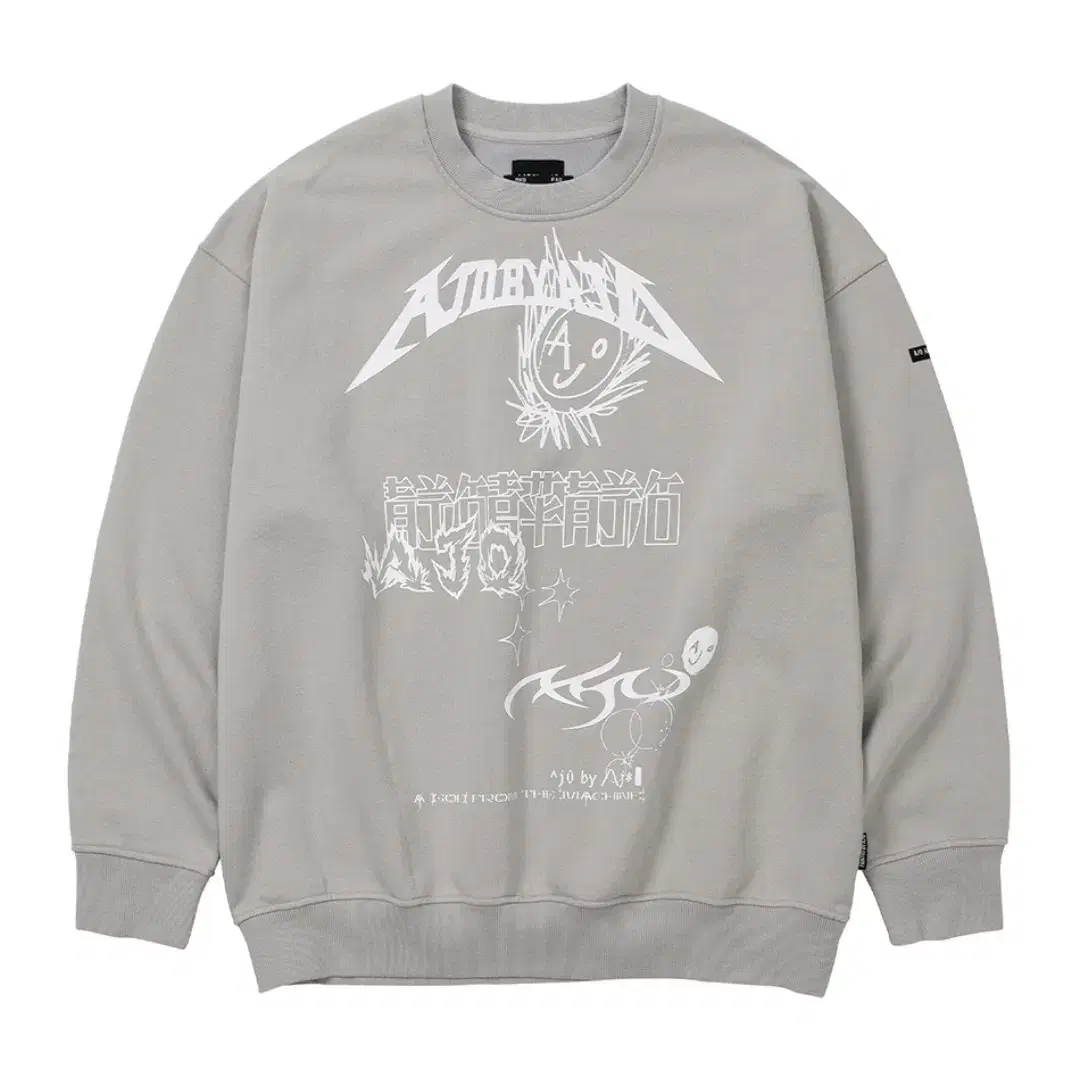 AJOLICA Collage Sweatshirt [GREY]