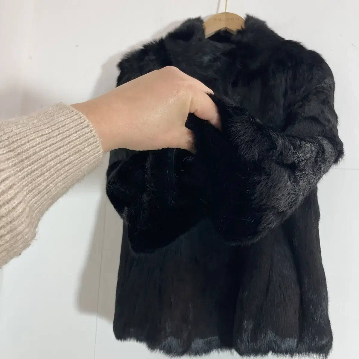 토끼털 모피 퍼자켓 Size S(55) Rabbit Fur Jacket