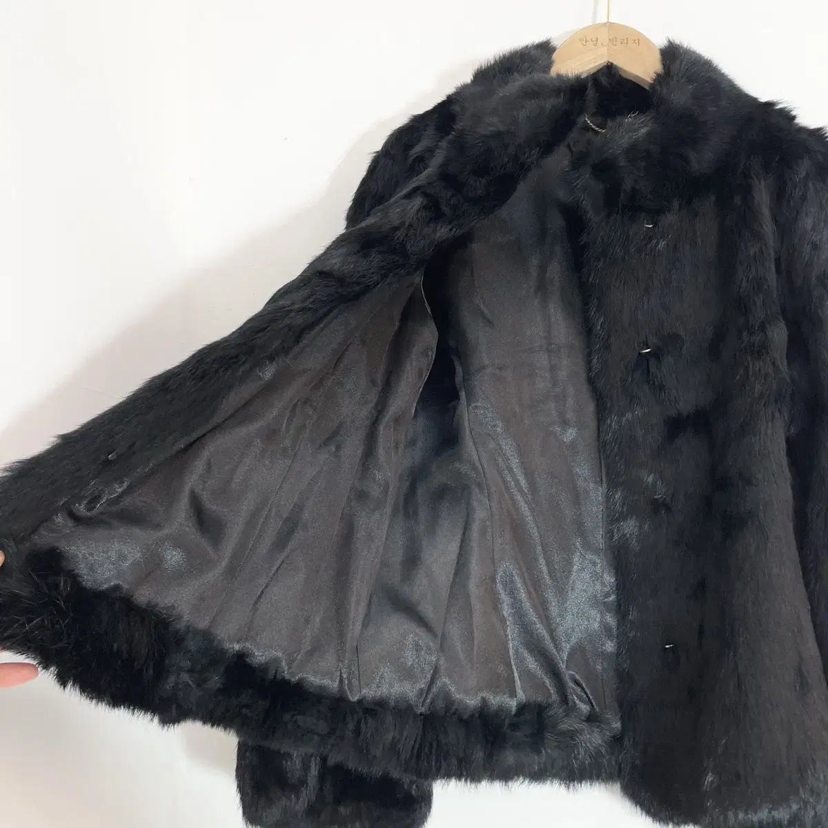 토끼털 모피 퍼자켓 Size S(55) Rabbit Fur Jacket