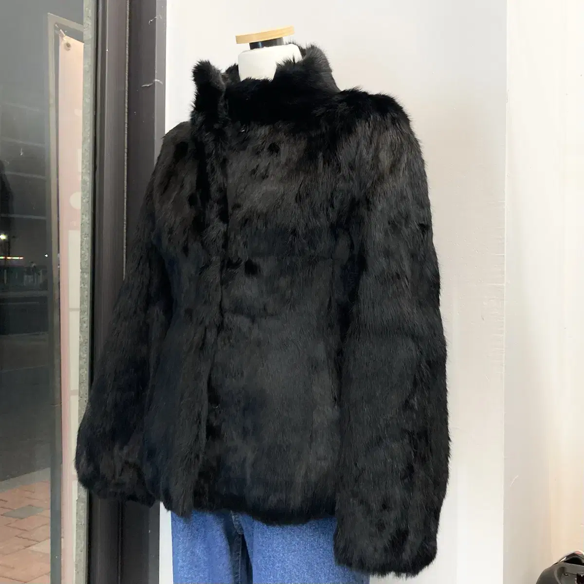 토끼털 모피 퍼자켓 Size S(55) Rabbit Fur Jacket