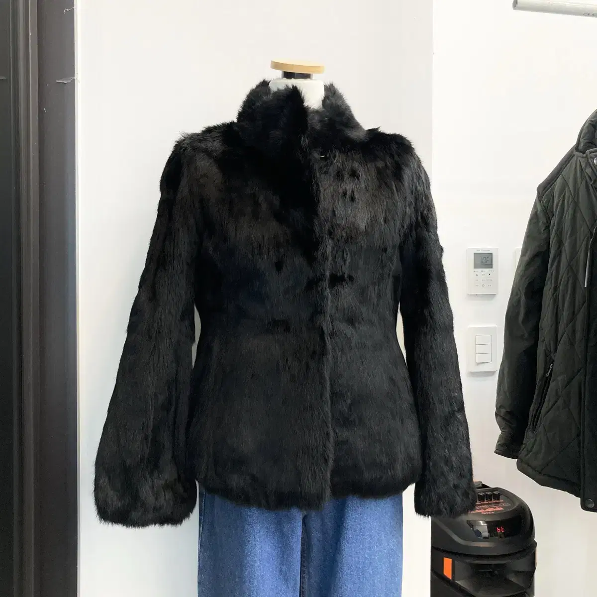 토끼털 모피 퍼자켓 Size S(55) Rabbit Fur Jacket