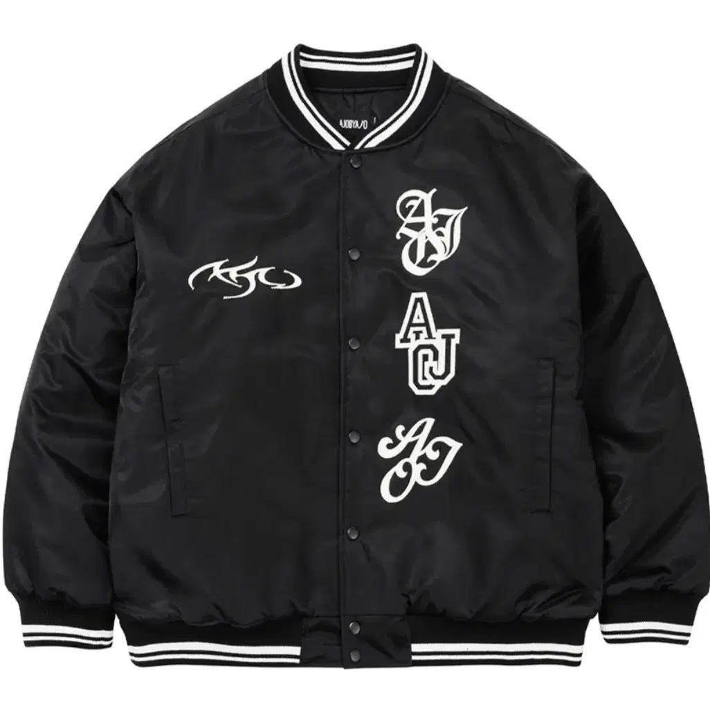 Nylon Baseball Jacket [BLACK]