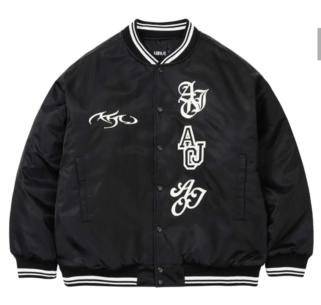 Nylon Baseball Jacket [BLACK]